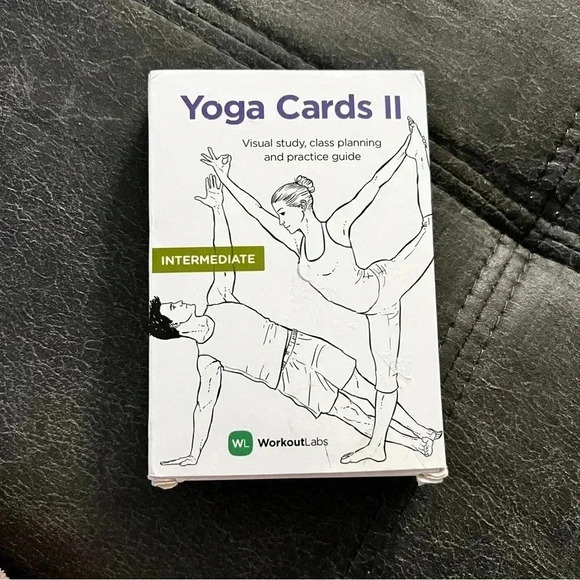 Yoga Cards II - Intermediate: Premium Visual Practice Guide by WorkoutLabs - Picture 1 of 3